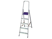 SCALA IN ALLUMINIO K100 D.LGS.81/08  5 gradini cm.49x10x181h (106h pedana) kg.4    FACAL