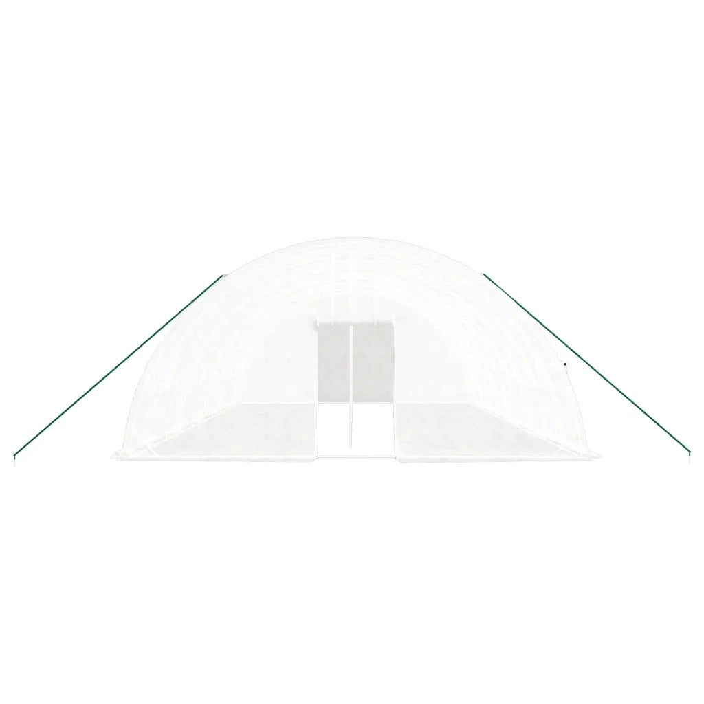 Serra con Telaio in Acciaio Bianco 60 m² 10x6x2,85 m 3188119