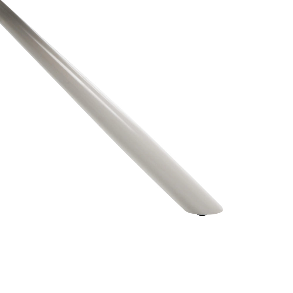 Set di 2 sedie girevoli da pranzo in tessuto beige con braccioli, schienale trapuntato e gambe in metallo, stile retrò-contemporaneo