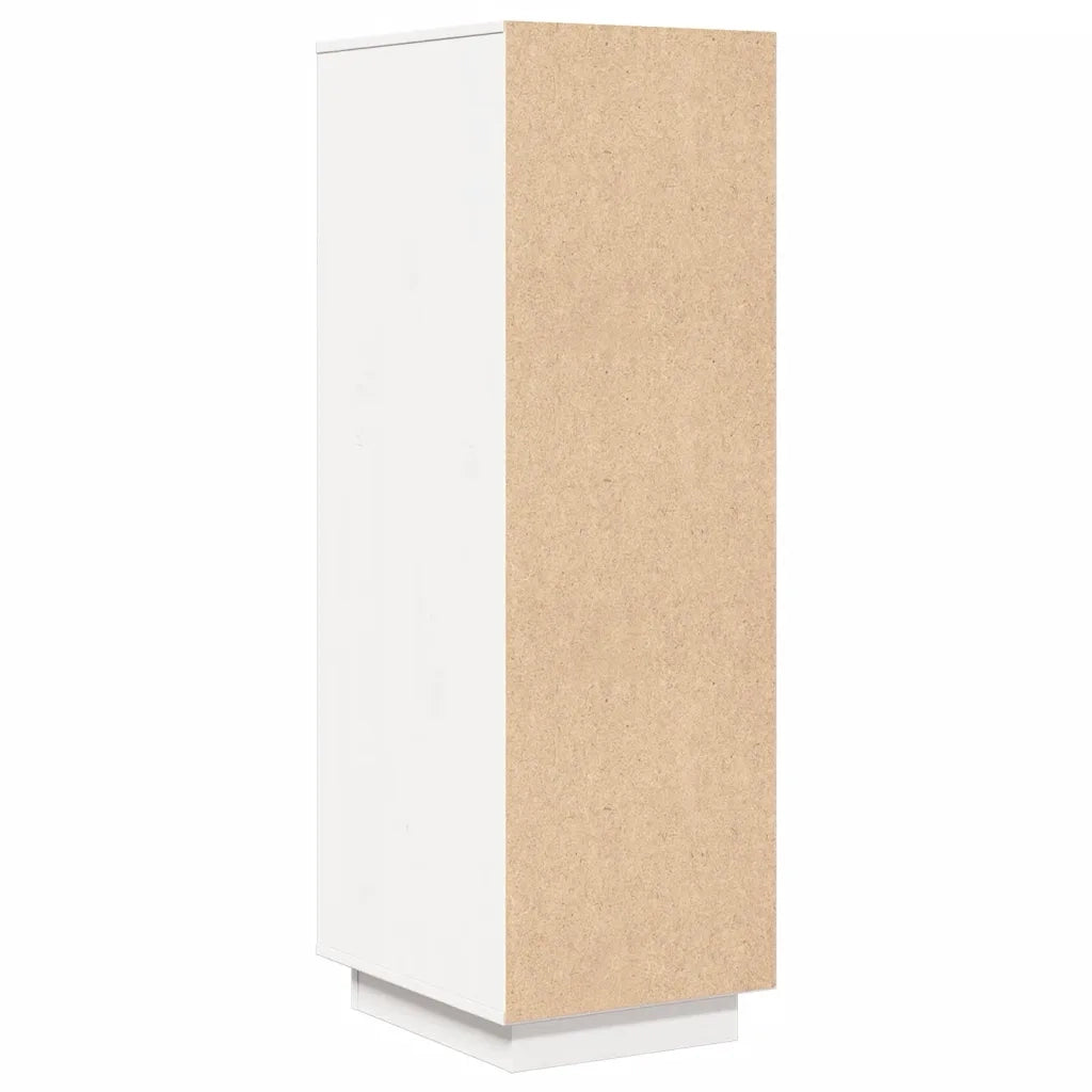 Credenza Bianca 34x40x108,5 cm in Legno Massello di Pino cod mxl 16126
