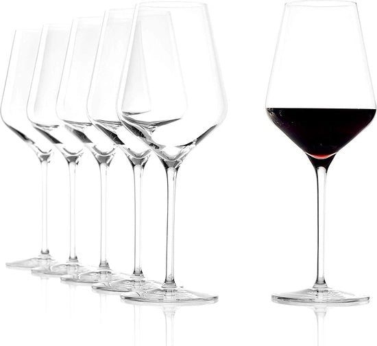 Set di bicchieri da vino di alta qualità - resistente al lavastoviglie - da tavola per cena di Natale