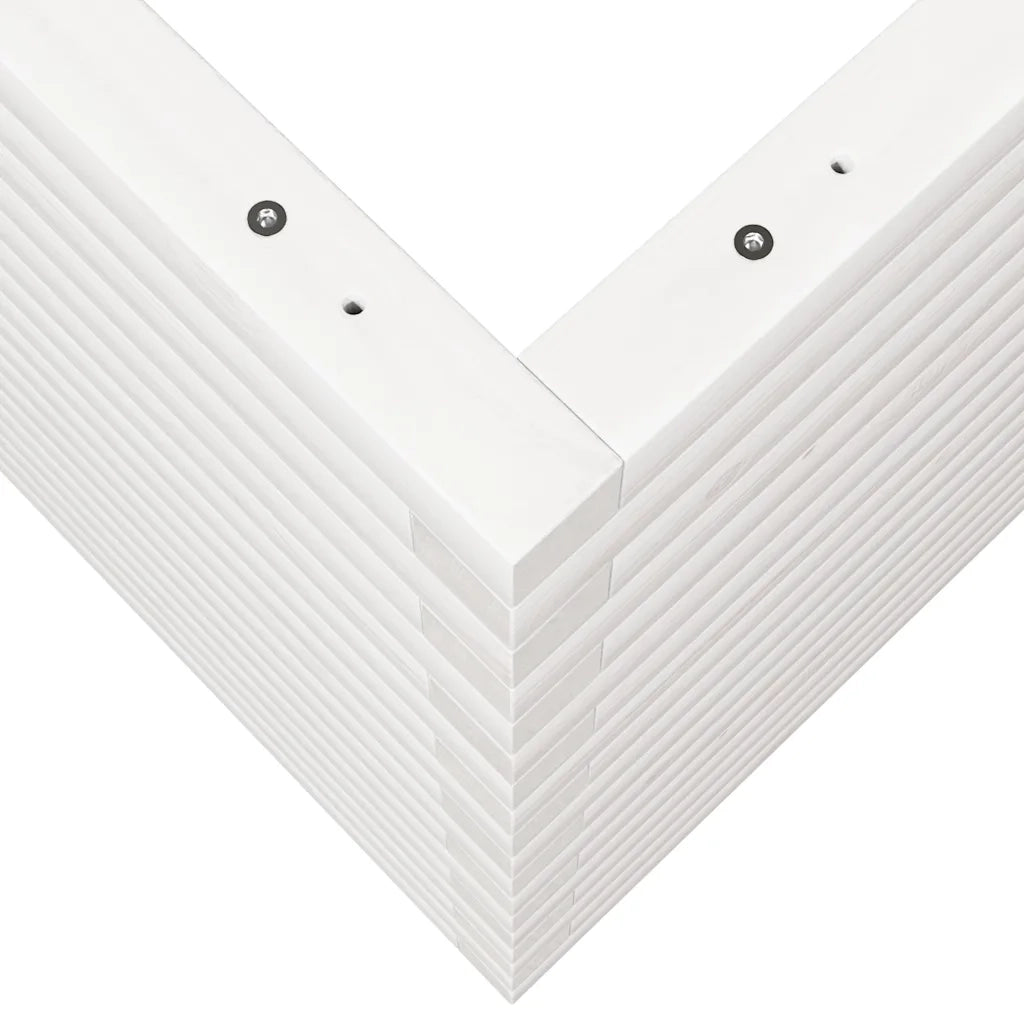 Fioriera da Giardino Bianca 110x60x68,5 cm Legno Massello Pino