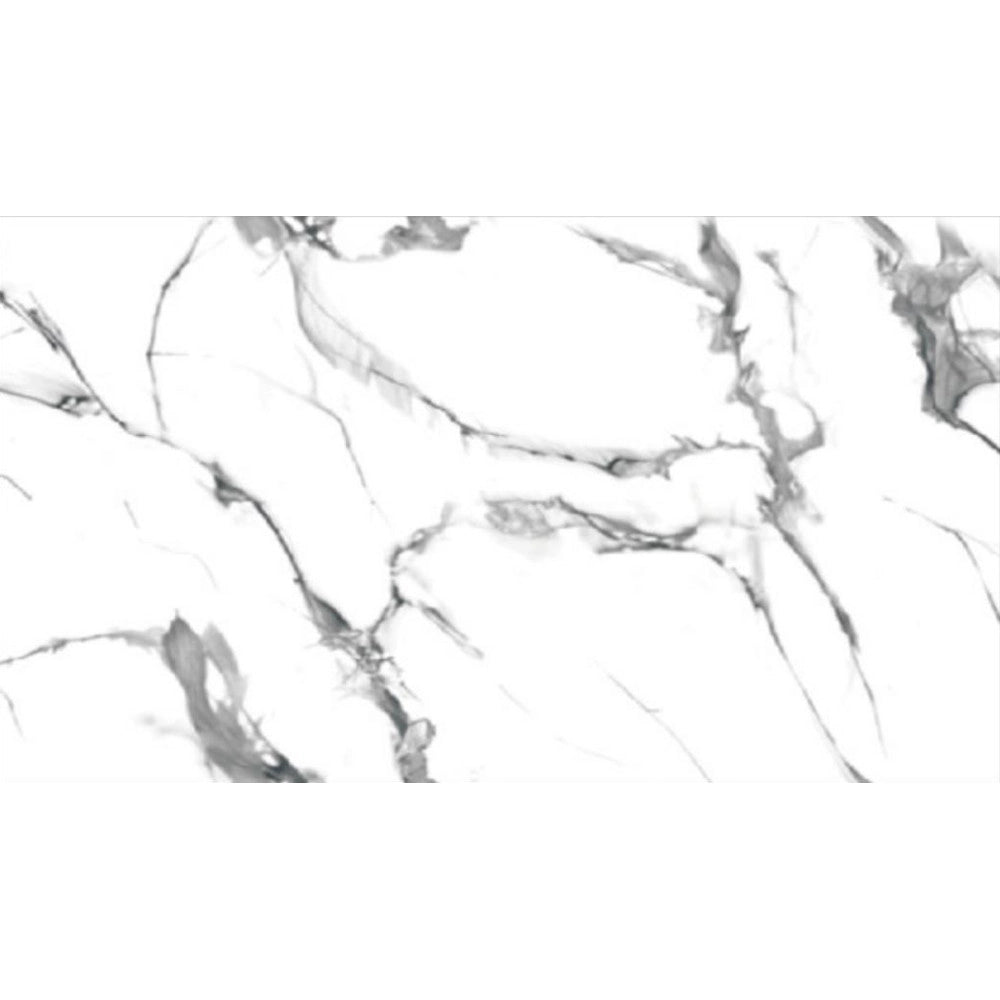 Trade Shop - Pannello Adesivo Effetto Marmo Bianco Venato Grigio 120x300cm Pareti Paraschizzi Stanza -