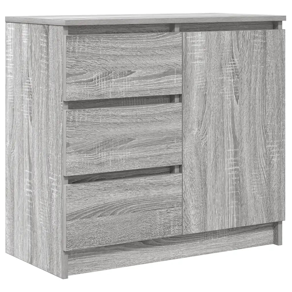 Credenza con Cassetto-Buffet-Armadio da cucina Grigio Sonoma 71x35x65 cm in Truciolato 990634