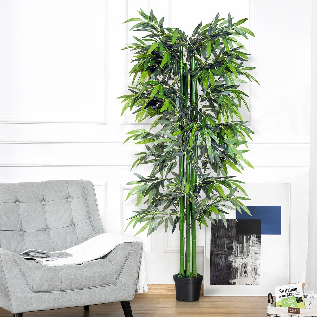 Pianta di Bamb¨´ Artificiale in Vaso da 180cm per Interni ed Esterni