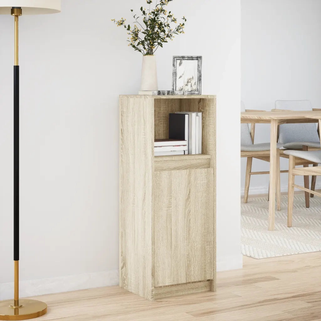 Credenza con LED Rovere Sonoma 38x34x100cm in Legno Multistrato 852168