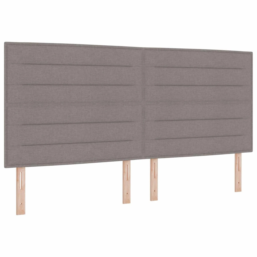 Letto box spring con materasso Tortora 200 x 200 cm Tessuto 3453960