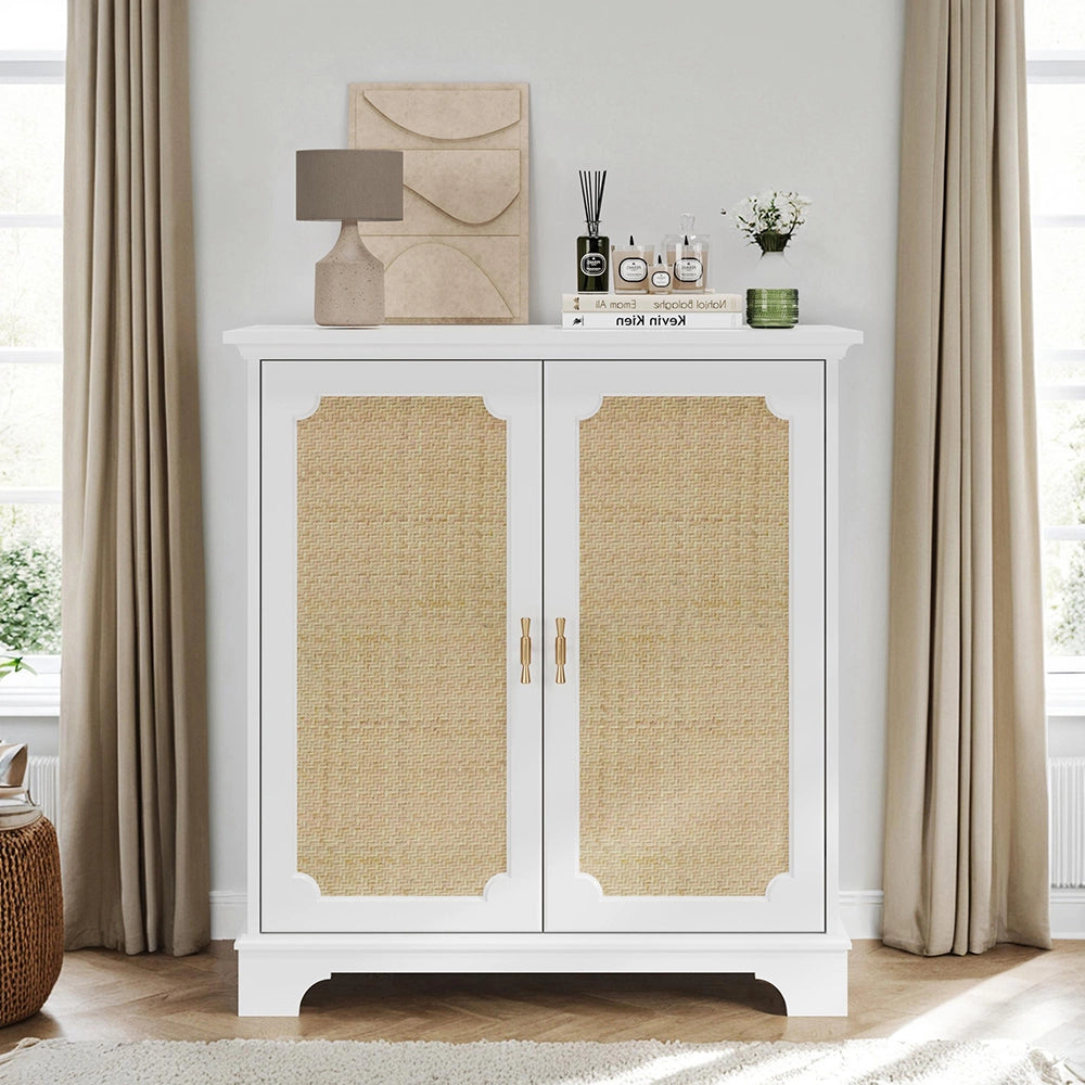 Buffet decorativo - Xylo - porte in rattan per soggiorno/ingresso
