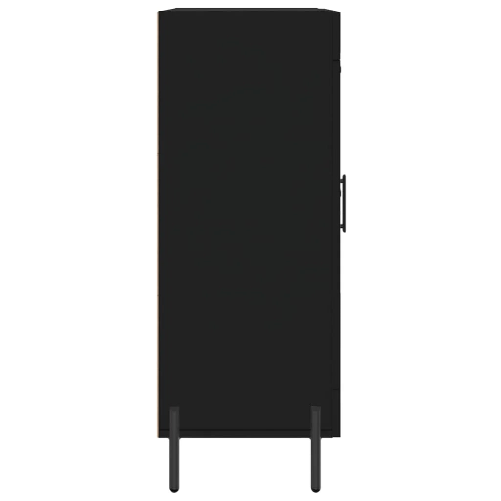 Buffet credenza cassettiera armadio mobile contenitore organizer per cucina soggiorno salotto 69,5 x 34 x 90 cm legno ingegnerizzato nero 02_0036063