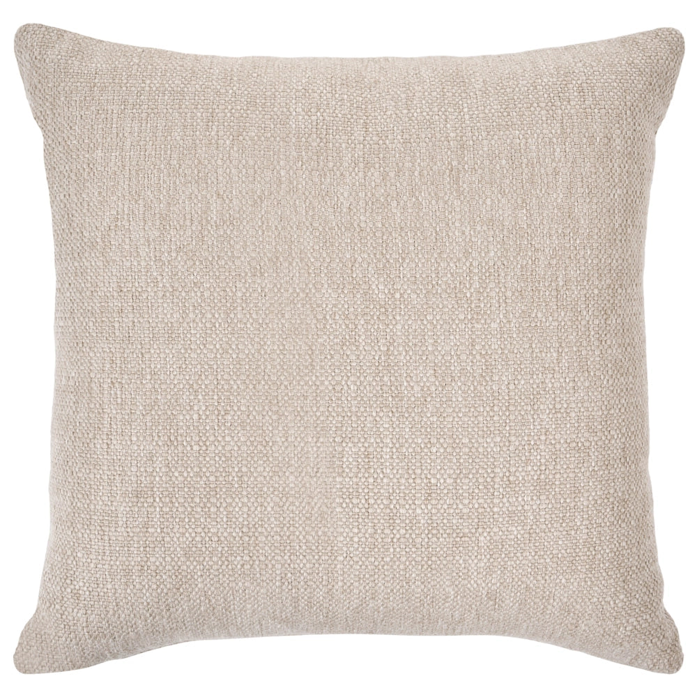 Poltrona in tessuto beige con gambe in legno morbido, da salotto con braccioli, stile moderno