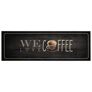Tappeto da Cucina Lavabile-Tappetino da Cucina Testo Caff¨¨ 60x180 cm in Velluto