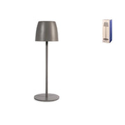 Lampada eureka da tavolo in metallo tortora cm 38