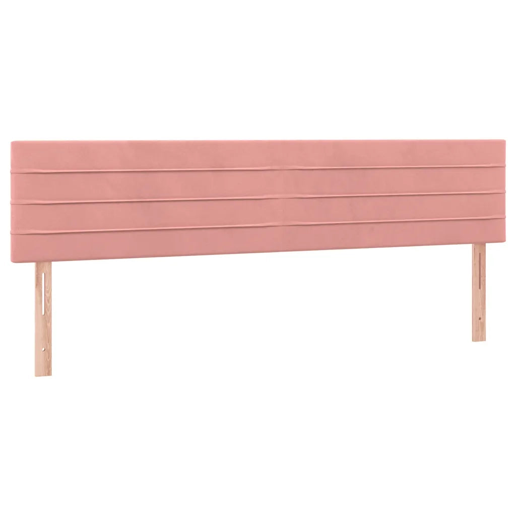 Giroletto a Molle con Materasso Rosa 120x190 cm in Velluto