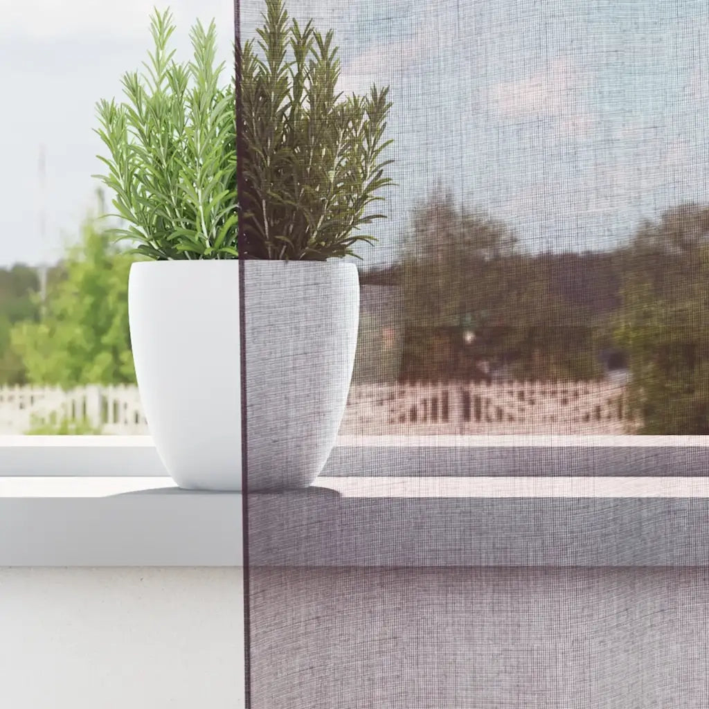 Tende in Voile con Occhielli 2 pz Viola 140x140 cm 4102101