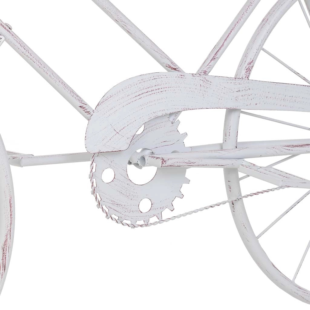 Espositore a forma di bicicletta bianco 147x34,50x102