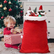 Borsa di Natale con Corda per Spremi Canditi, Borsa di Natale in Pelle (70 cm x 100 cm)