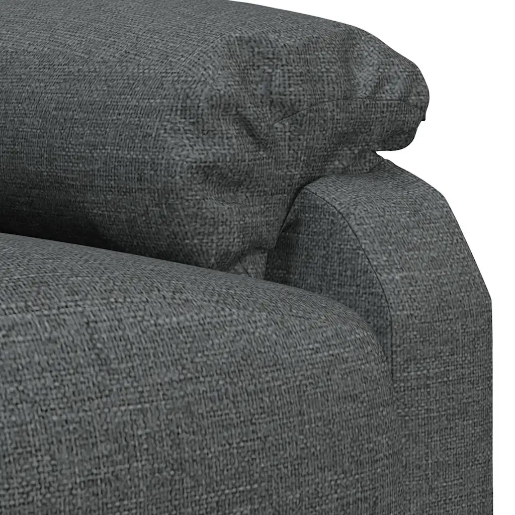Divano Sedia-Poltrona Reclinabile in Tessuto Grigio Scuro 476015