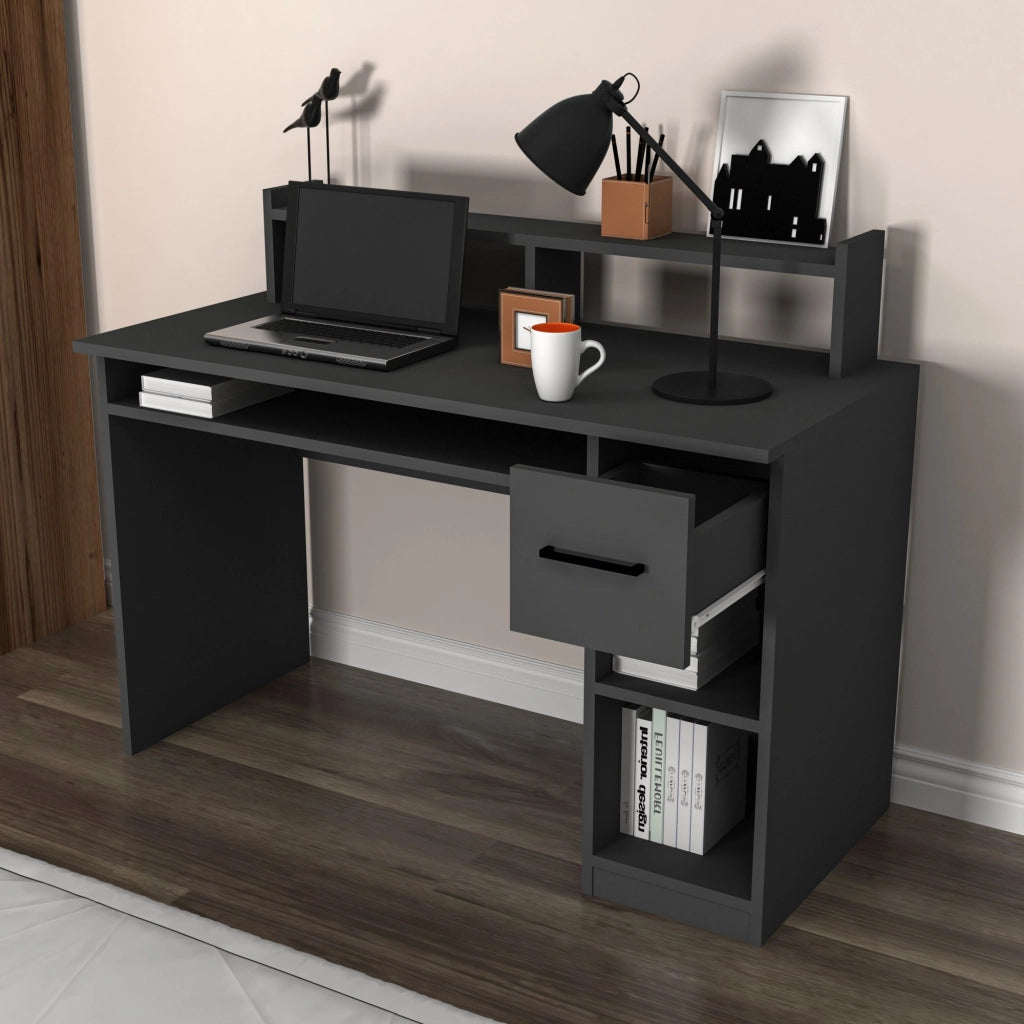 Roletto, Scrivania 5 Ripiani, 120x93x55h cm Nero Antracite