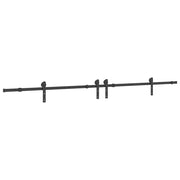 Kit di Binari per Porte Scorrevoli 305 cm Acciaio Nero CFW6552249