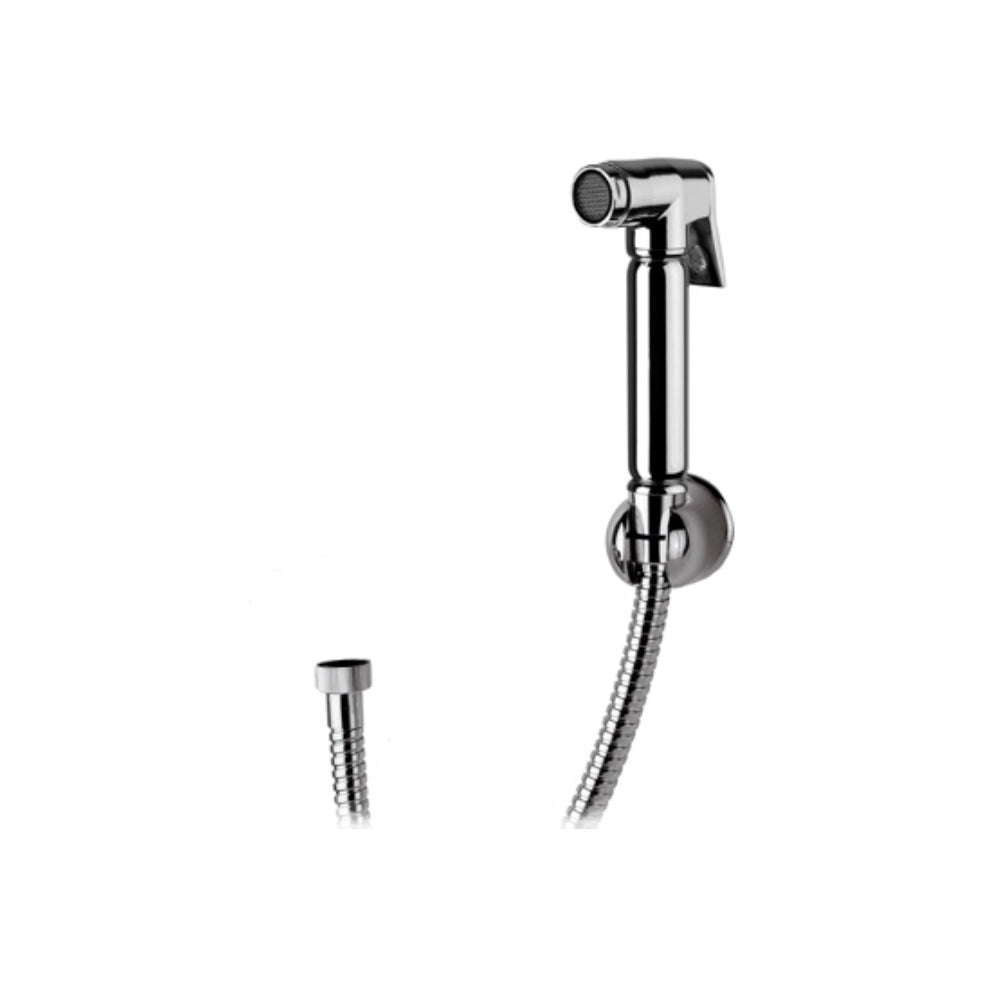 Set doccetta bidet relax con doccia a pulsante, flessibile e supporto lux