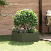 Bordura per Prato 60 x 60 x 35 cm Acciaio Verde Oliva 8008923