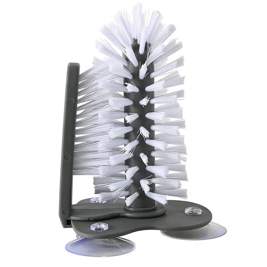 Spazzola per lavastoviglie con punta di appoggio - Pulitore per cucina in vetro - Spazzola per bottiglie - Spazzola in nylon - Strumento di pulizia - Leggero