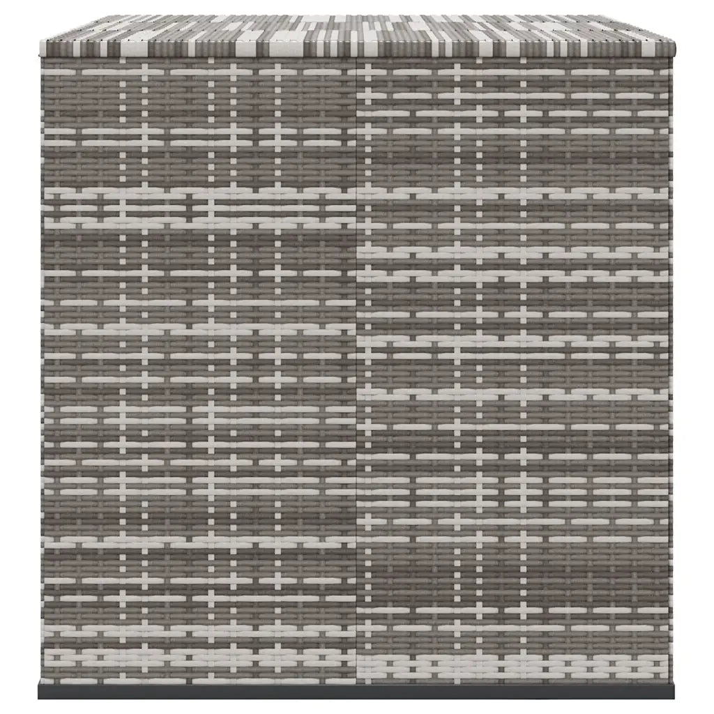 Contenitore da Giardino in Rattan PE 145x100x103 cm Grigio 317231