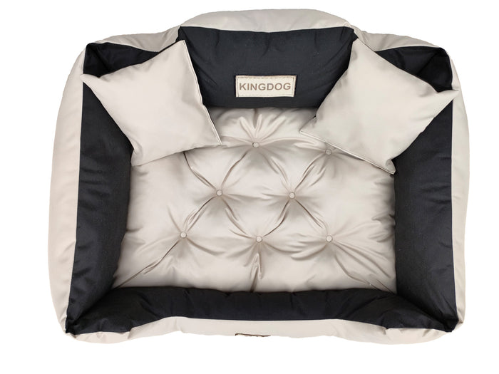 AIO FACTORY 130x105 cm KINGDOG Cuccia per cani impermeabile personalizzabile Beige