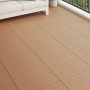 Piastrella per Decking 6 pcs Marrone 60 x 30 cm WPC