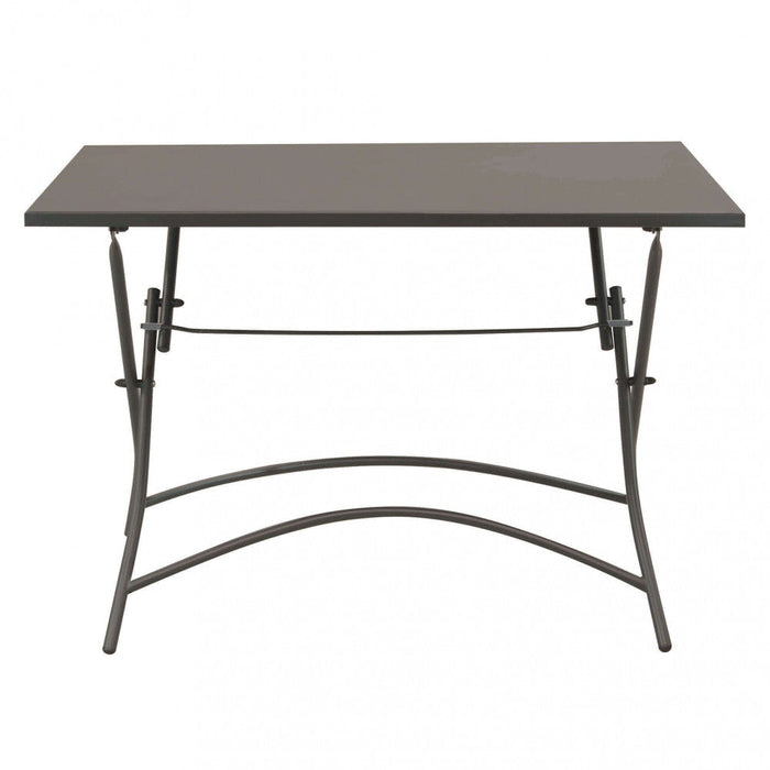 Tavolo Bristol 110x70x72 h cm in Acciaio Taupe