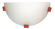 Plafoniera Candellux Bianca 30cm vetro E27 legno bianco