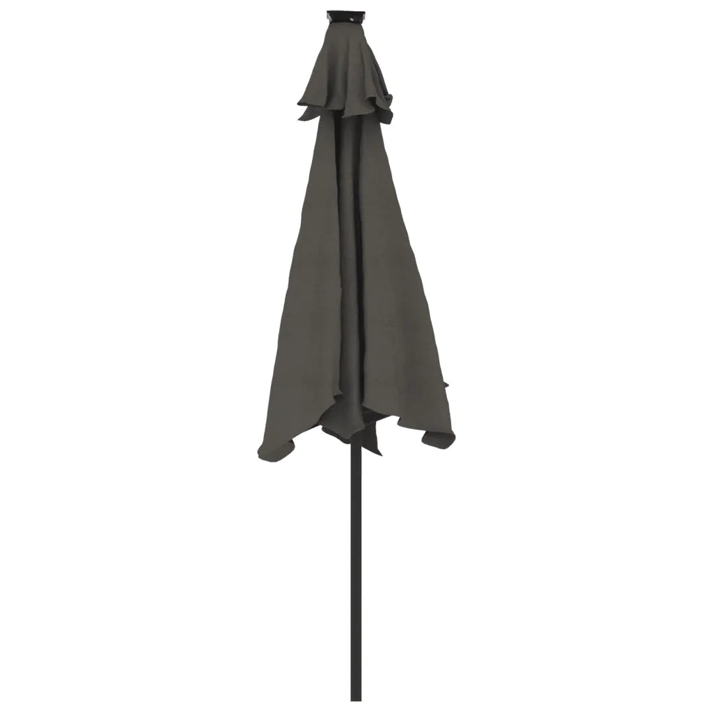 Ombrellone Giardino LED Palo Acciaio Antracite 225x225x212 cm 4005068