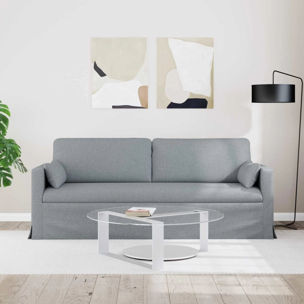 Divano Grigio chiaro 78 x 78 x 80 cm Tessuto