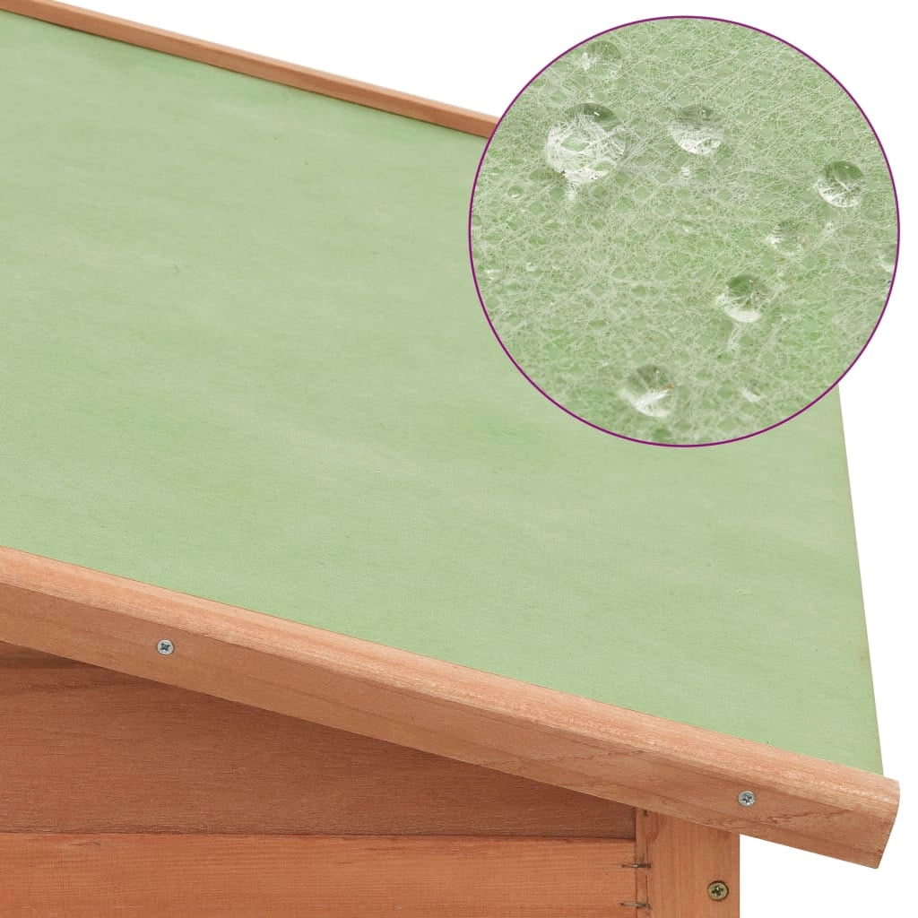 Pollaio con nido 191 x 67 x 117 cm legno massello di abete 02_0001670