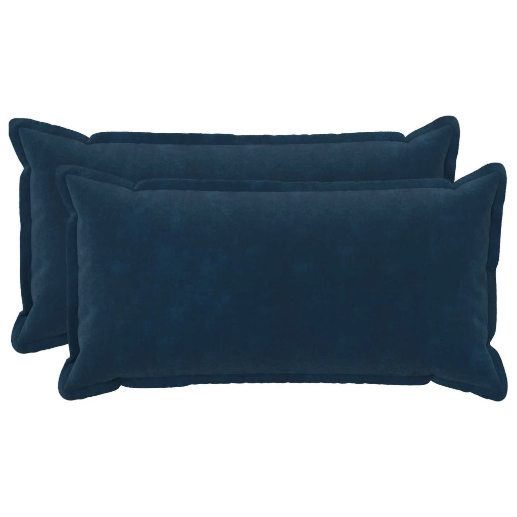 Cuscino con cuscino HOUTEN 2 pz Blu Fleece in microfibra 934039
