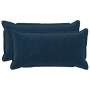 Cuscino con cuscino HOUTEN 2 pz Blu Fleece in microfibra 934039