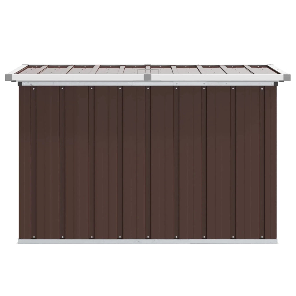 Baule da giardino marrone 109x67x65 cm 46260