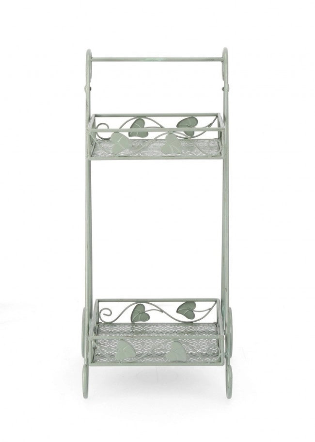Set 4 Porta Fiori Metallo Verde Salvia da Interno - GIANNA