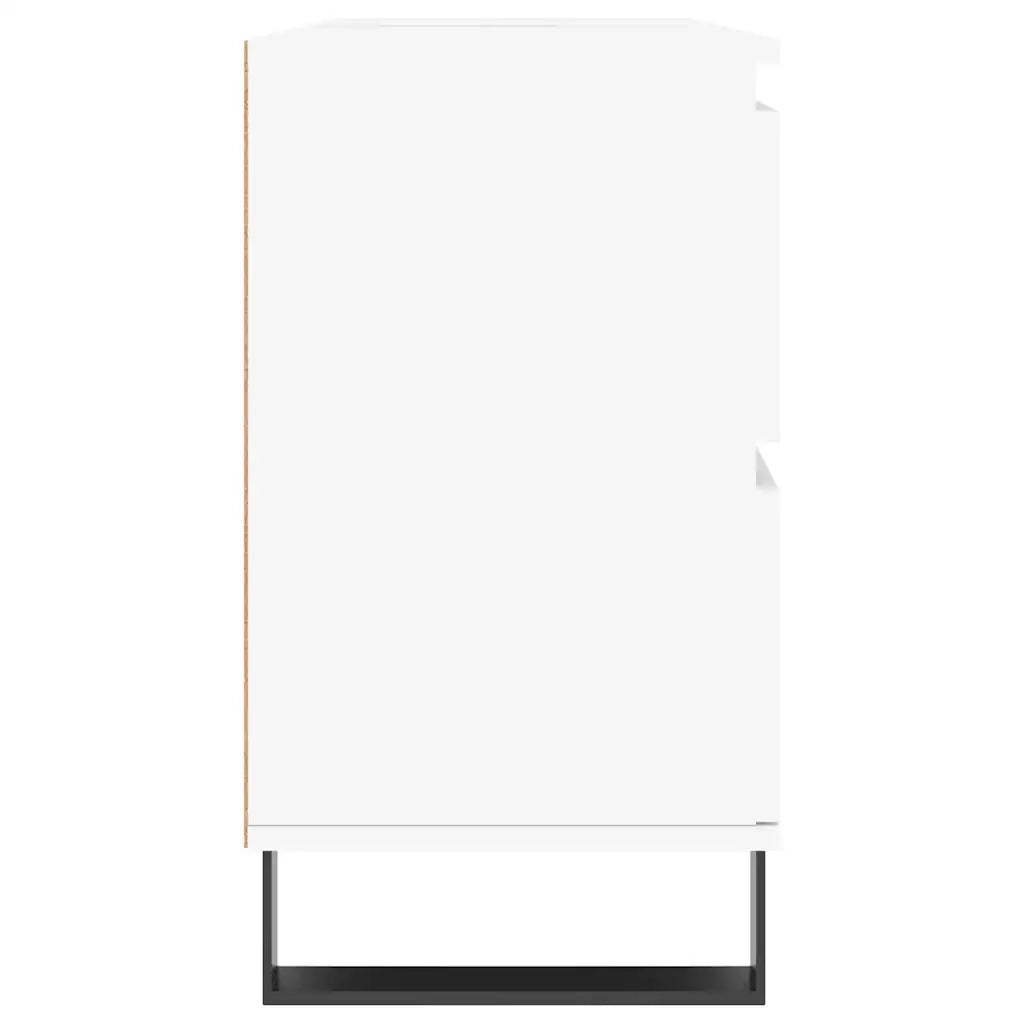 Mobile da Bagno Bianco 80x33x60 cm in Legno Multistrato 831660