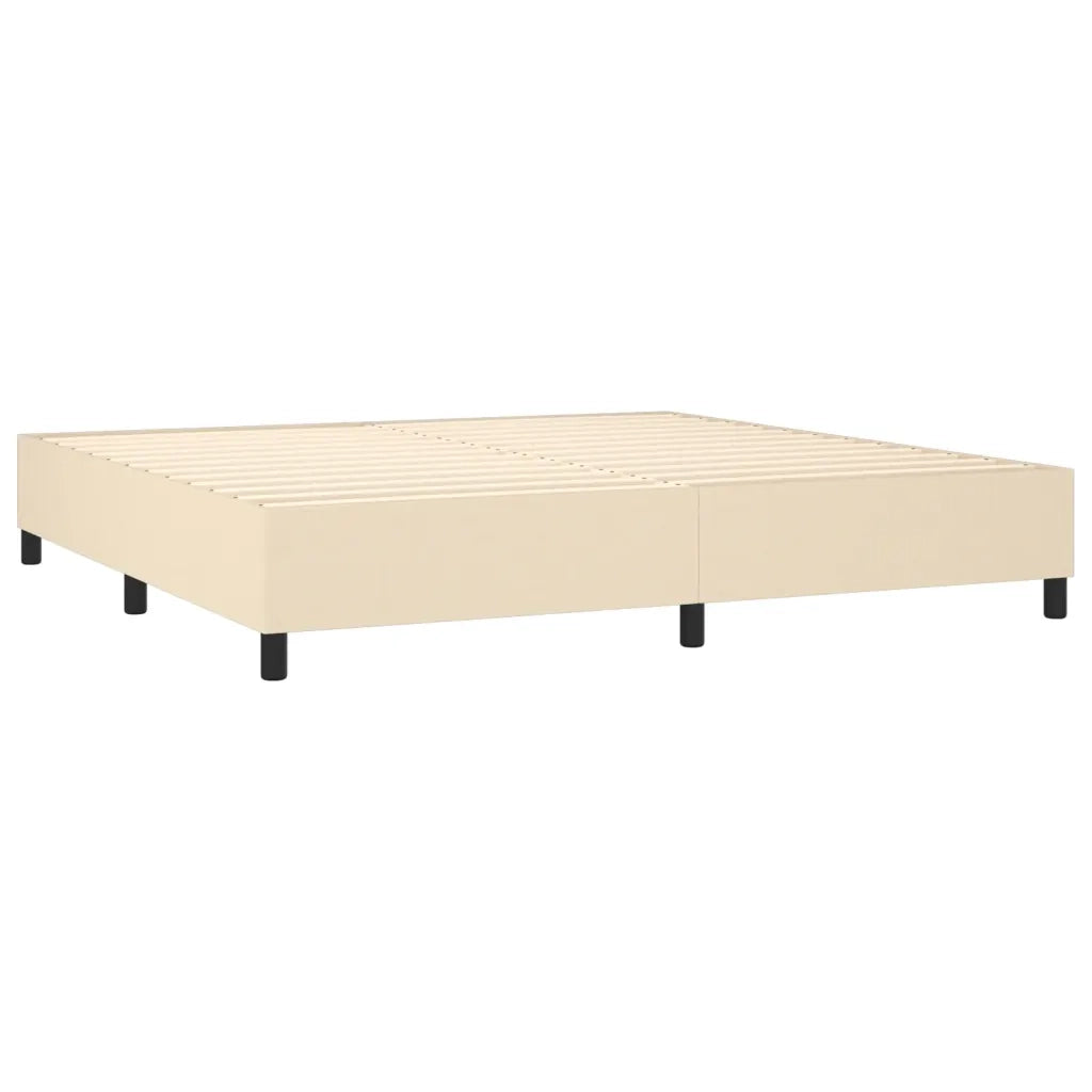 Letto a Molle Materasso e LED bianco 200x200cm in Tessuto cod mxl 59835
