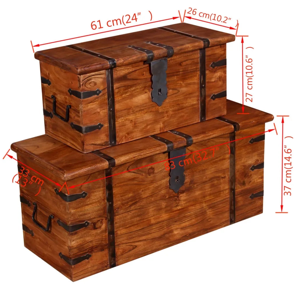 Set Bauli 2 pz in Legno Massello CFW7081148