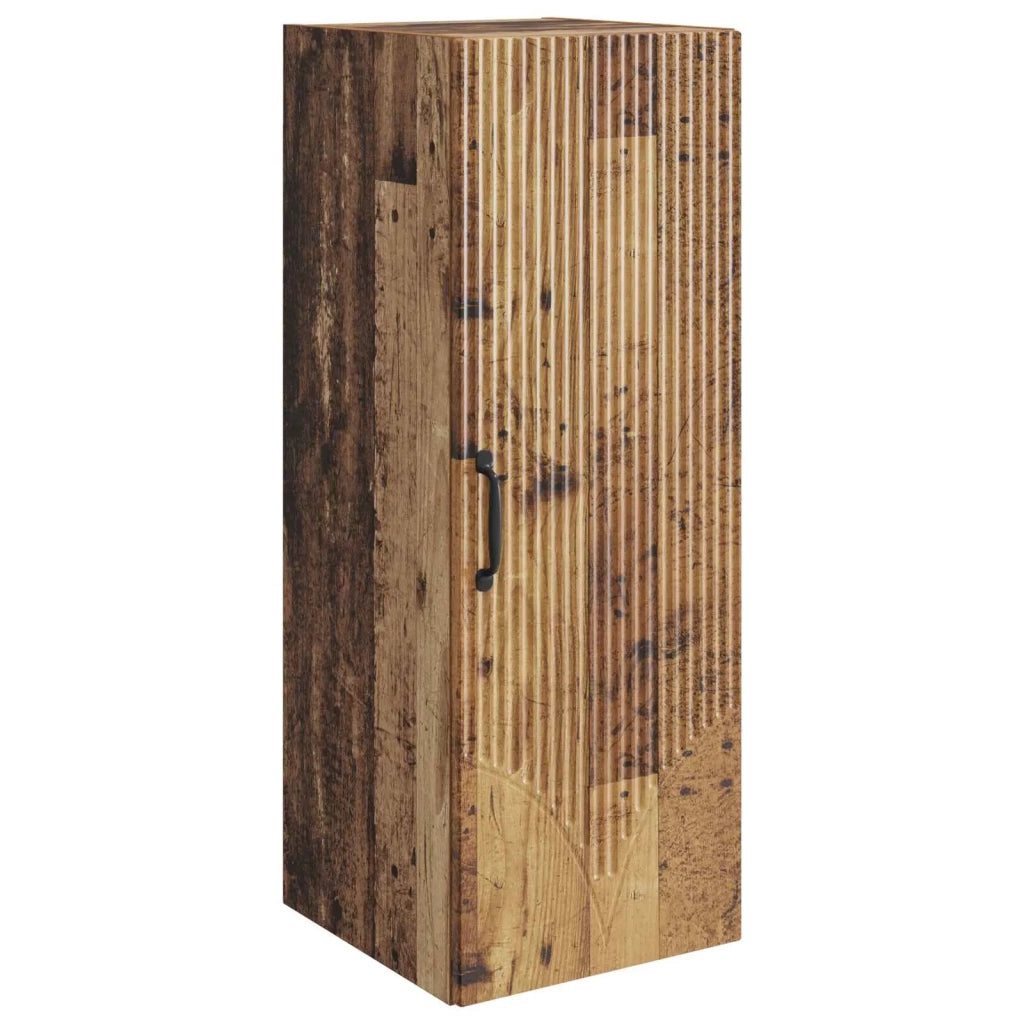 Mobiletto a muro Legno antico 33 x 34,5 x 90 cm 898933