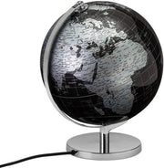 Lamp a terra a stella con piede metallico nero-argentato 25x25x325 cm con illuminazione