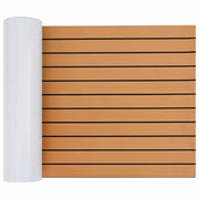 Tappetino per Barche Rigato Marrone e Nero 240 x 60 cm EVA 42046772