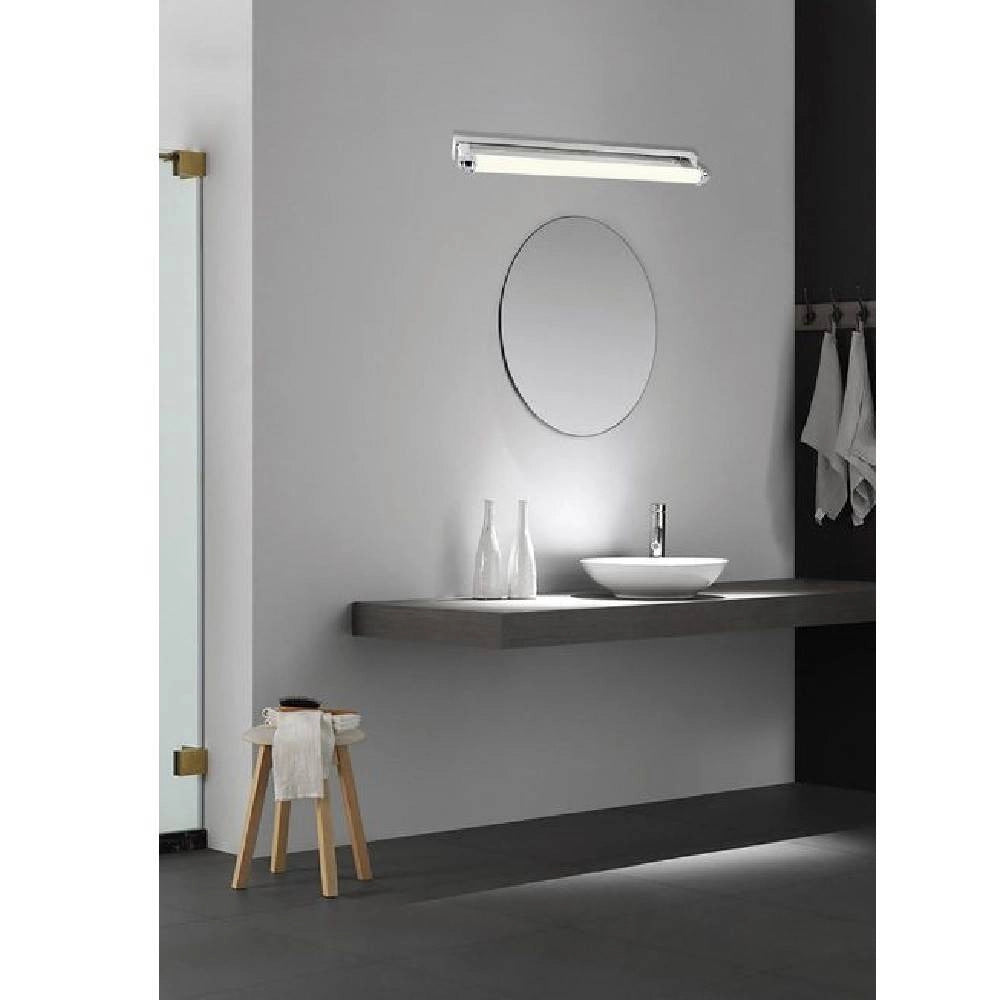 Trade Shop - Applique Lampada Da Specchio Lineare Bagno Orientabile 9w Luce 4000k 6500k F01 - -bianco Naturale      -