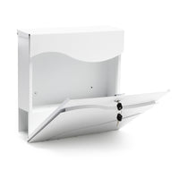 Cassetta postale con vano portagiornale V28 bianco 370 x 105 x 370 mm