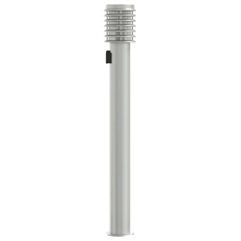 Set di 3 lampioni da giardino per esterni 14 x 14 x 110 cm acciaio inox color argento 02_0056637