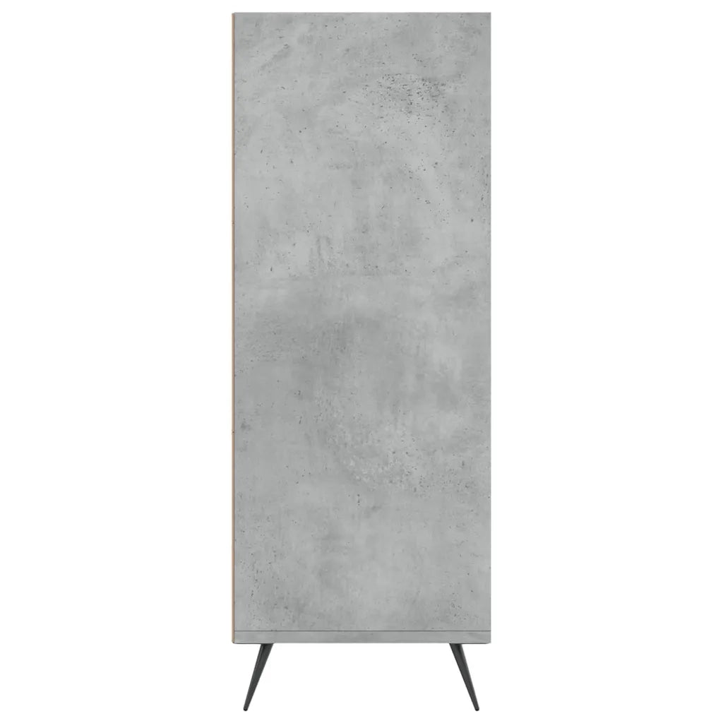 Libreria Grigio Cemento 69,5x32,5x90 cm in Legno Multistrato 828336