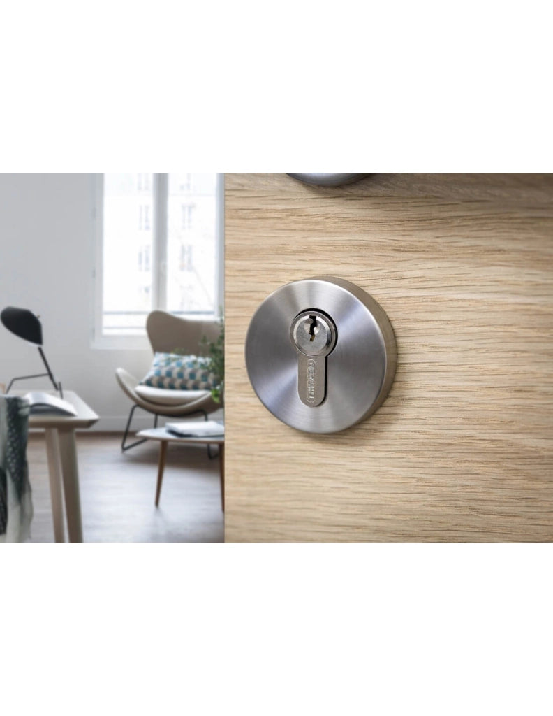 Cilindro europeo SA 28 x 33 mm, ottone, anti-estrazione, 3 chiavi – THIRARD