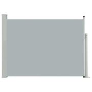 Tenda da sole laterale retrattile/schermo privacy per patio giardino terrazza balcone 100 x 500 cm grigio 02_0007191